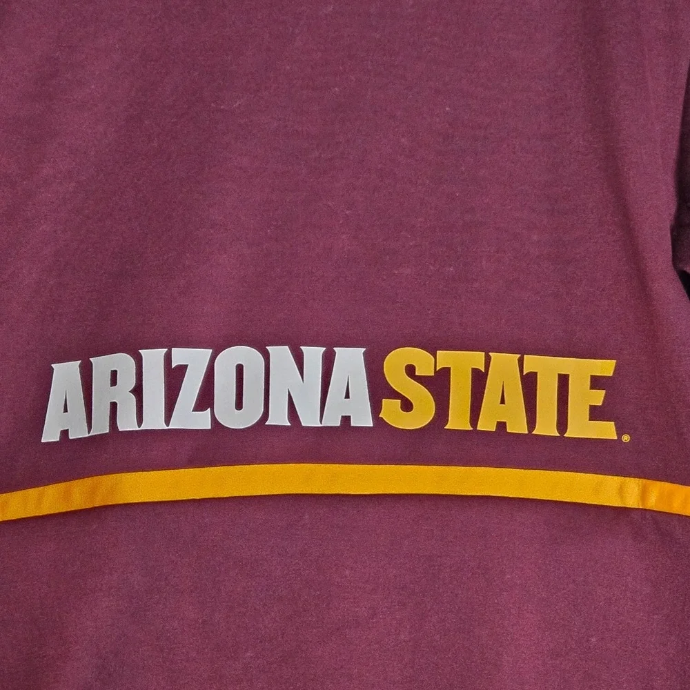 Adidas Arizona State ASU‎ Sun Devils Aeroready Team Full Zip Hoodie Sz Small